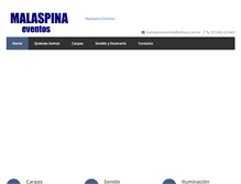 Tablet Screenshot of malaspinaeventos.com.ar